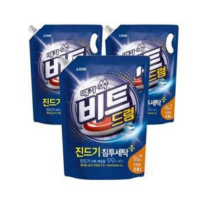라이온 비트 진드기 침투세탁 액체세제 드럼용 리필 2L 3개