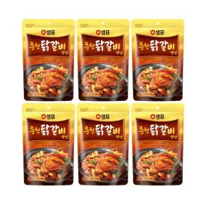 [소비기한 임박] 샘표 춘천 닭갈비 양념 180g(R_18), 6개