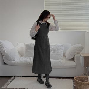 [제작/빅사이즈]이블렛 리베도 피치기모 뒷트임 롱원피스 제이스타일