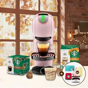 [돌체구스토]돌체구스토 캡슐 커피머신 지니오S 쉐어 모카 패키지(캡슐2+머그2) (굿즈 : 스타벅스 블랙머