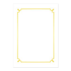 펜피아 상장용지 180g 금박 돼지꼬리 100매 A4 리본 무늬 모양 졸업장 수료증 협약서 임명장 인쇄 종이 출력 내지 100장