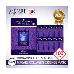 엠제이케어 에센스 마스크팩 콜라겐 100매 x 23g, 탱탱 + 수분공급 + 투명 1일1팩
