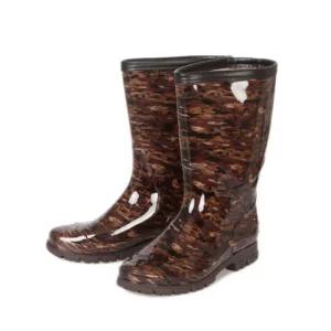 보생 투명 방한 남자 장화 (밀리터리) 미끄럼방지 방수 겨울장화 털 방한작업화