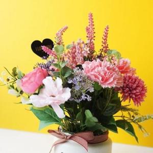 [OFKN82PS]비비드 카네이션 화분 조화 소품 테이블장식