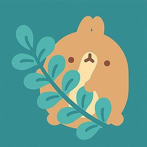 [OFM7756R]몰랑 초록 몰랑이 보석십자수 액자세트 15x15