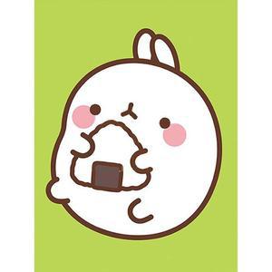 [OFM77582]몰랑 주먹밥 몰랑이 보석십자수 액자세트 15x20