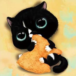 [OFM6NQ6S]심바  패브릭  보석십자수 사각 30x30