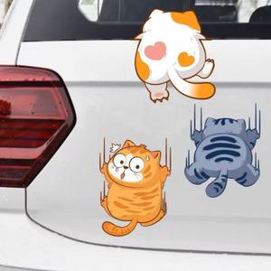 캐릭터 뚱냥이 고양이 스티커 차량 자동차 흠집 기스 스크래치 커버 거울 데코 모닝 마티즈 꾸미기 시트지