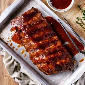 매콤바베큐 폭립 400g × 4팩