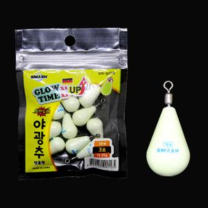 스매쉬 야광추 방울형 싱커 야광 봉돌 3호 4호 5호 6호 7호
