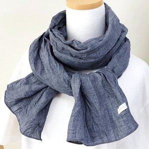 [애슬릿] 여성 무지 주름 봄 가을 면 스카프