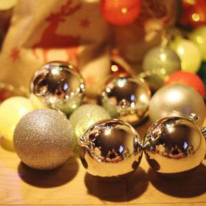 [OFLP9500]트리 오너먼트 볼장식 8cm 8입  실버