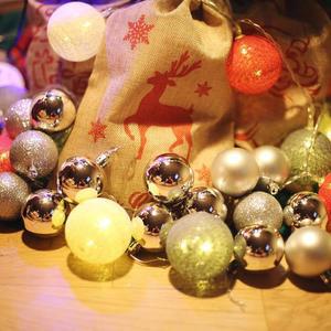 [OFLP9594]트리 오너먼트 볼장식 5cm 16입  실버