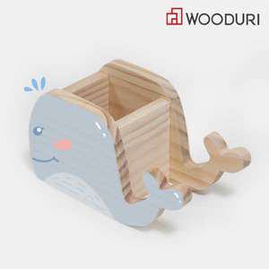 우드리 동물 다용도 꽂이-고래 목공 DIY 체험