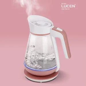 루센 무선 전기포트 1.5L 가정용 사무실 커피포트 전기 유리 주전자 CF-1700