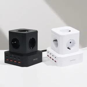 [아이정] 고용량 100W 초고속 PD충전기 큐브멀티탭 멀티콘센트 2M 3M