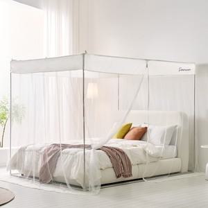 사각 모기장 마시멜로 세트 퀸킹(스텐봉 포함) 캐노피 원터치 침대 대형 텐