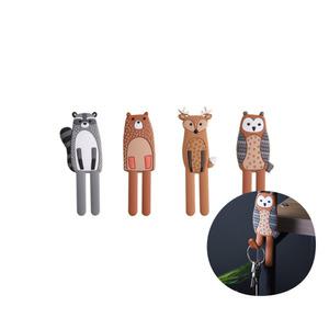 구부려쓰는 자석후크 귀여운소품걸이 동물디자인 냉장고부착후크