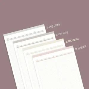 판다몽 (4종세트) A4 어반 모눈 노트패드 | 공시생 떡메모지