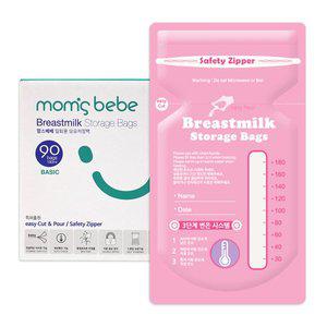 [맘스베베] 항균 변온기능 모유 저장팩 90매