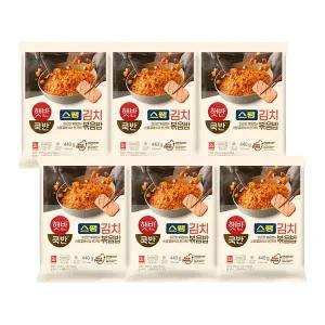 [하프클럽/CJ제일제당]햇반 쿡반 스팸김치볶음밥440g x 6개
