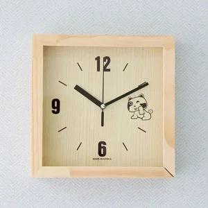 퍼블릭아트 우드 사각 시계 퍼블릭아트 단면시계 인테리어시계 큐빅 이쁜시계 풍수지리시계