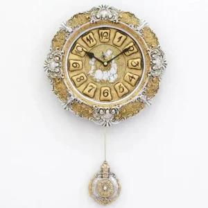 퍼블릭아트 로망스 추 벽시계 퍼블릭아트 양면시계 고급 저소음 철제 주물