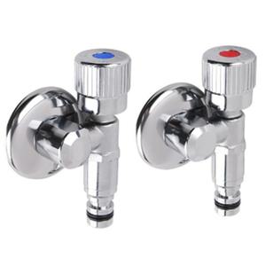 벽밀착형 세탁기 급수 수도꼭지 납작한 크기작은 냉온수전