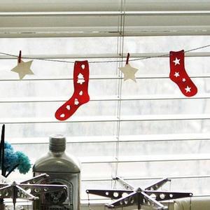 [RG77PR26]하나씩 손으로 직접 붙여요 크리스마스 양말