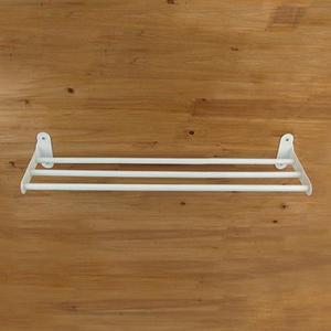 [RG479040]수건걸이 3줄선반 겸용 수건걸이 600mm 백색
