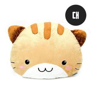 [RGK22768]미네코 얼굴쿠션 대형 진브라운 67cm 동물 가구