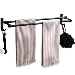 [RG95OS11]2단 수건걸이 블랙 다용도걸이 욕실걸이 메이트