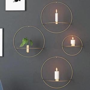 [RGM81S11]벽걸이 캔들 롱 홀더 철제 촛대 원형 심플