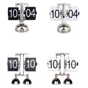 [RGKP7Q4S]메탈 플립 탁상시계 메탈탁상시계 메탈시계