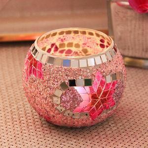 [RGM842T2]우주별 유리 모자이크 캔들홀더 티라이트 받침