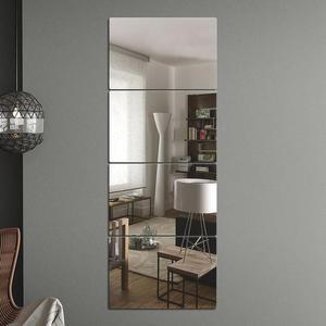 [RGLQ8P4Q]벽에 붙이는 안전 아크릴 거울 4p 20x30cm