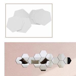 [RG5361ST]실버 대 육각 붙이는 안깨지는 거울 시트지