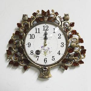 [RG78N65Q]생명나무 부엉이 벽시계 인테리어 무소음