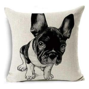 [RG54O737]흑백 강아지 소파 쿠션커버 45X45 소파쿠션