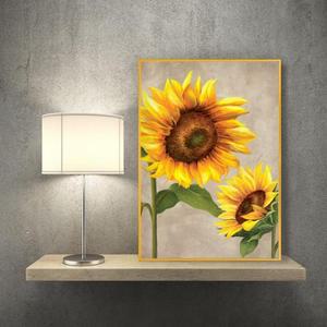 [RG8O6SS5]해바라기그림액자 풍수그림 돈들어오는