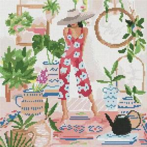 [RG552NR7]하모니아트 보석십자수 40x50 모로코에서2 액자