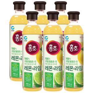 대상 청정원 홍초 레몬라임 900ml  x  6ea