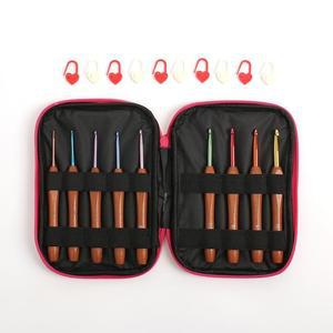 [RGL6QO17]일상공방 우드핸들 코바늘 9종세트 모사용 l