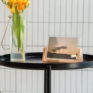 [RG4O173R]우드 프레임 사진 탁상용 원목 포토 테이블