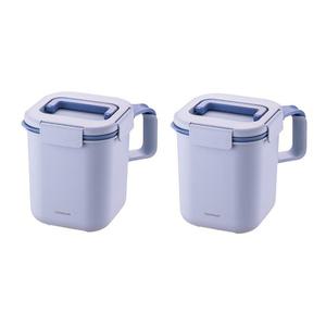 락앤락 투핸들 음식물쓰레기통, 바이올렛, 3L, 2개