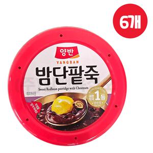 양반 밤단팥죽 285g x 6개