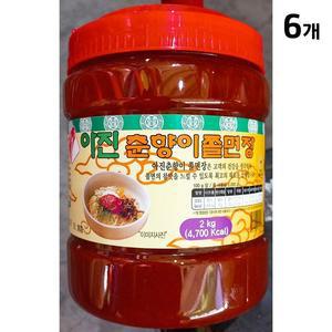 [XBJ70N15_47]쫄면장 춘향이 2k X6 쫄면양념장 쫄면비빔장