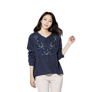 [NS홈쇼핑](아)자수 린넨블라우스 2종[34493243]