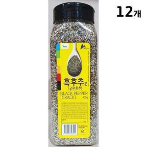 [XBJ7H27N_47]굵은흑후추 이슬나라 400g X12 흑후추홀 알후추