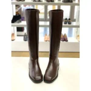 [앙세르]ANCER 세이브존08 천연가죽 스퀘어토 3cm 심플 빅사이즈 롱부츠 ANKDD9553 (11311079)